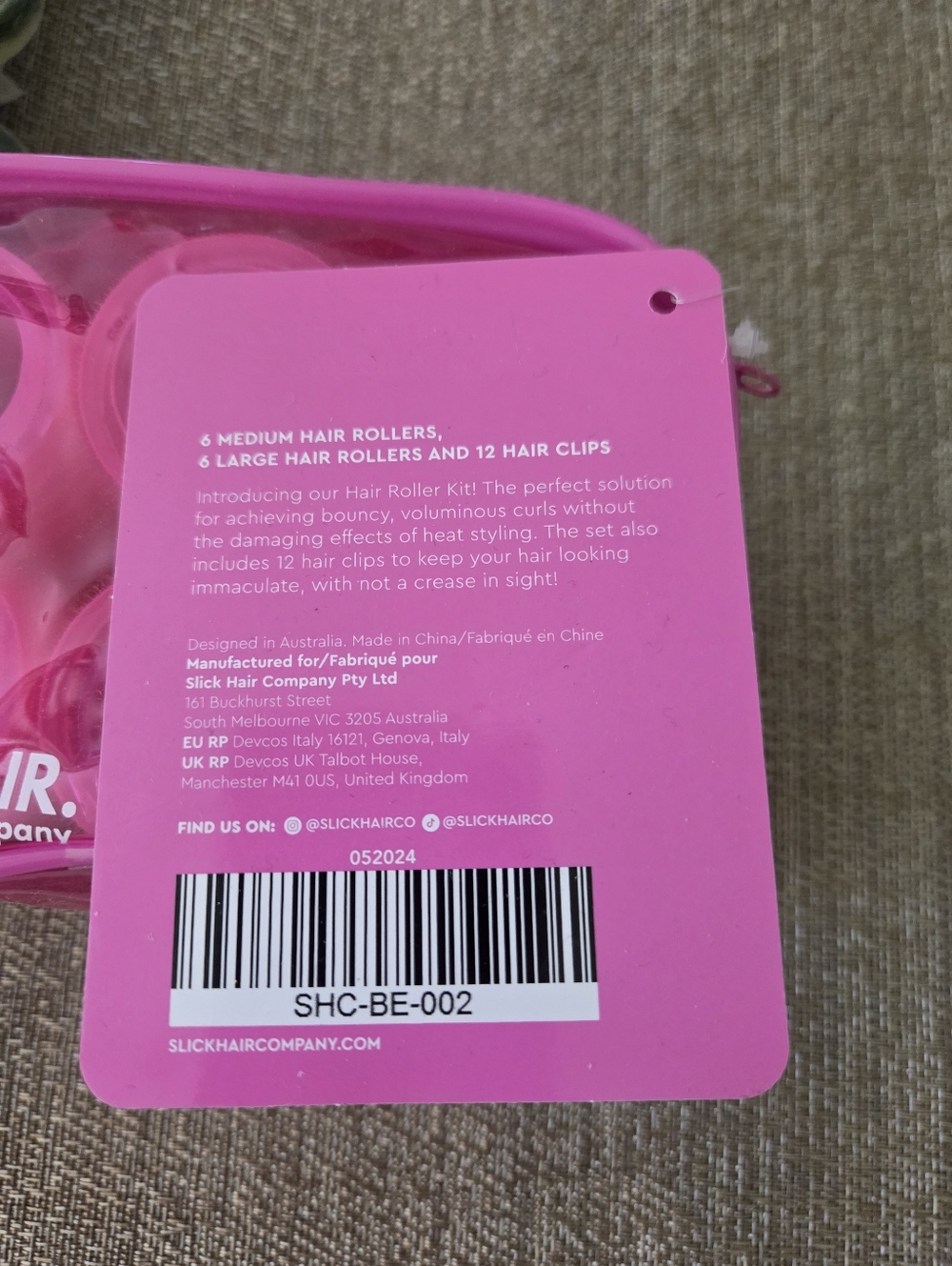Slickhair Pink Hair Roller Kit - Picture 5 of 7
